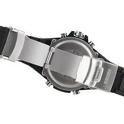 Чоловічий годинник Skmei 1016 Shark Black З червоною облямівкою - мініатюра 9