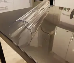 М'яке скло силіконова скатертину на стіл Soft Glass Захист для меблів (3.6х1.2 м) товщина - 2,0 мм Прозоре - мініатюра 2