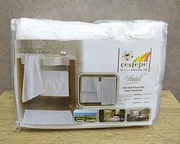 Набір махрових турецьких готельних рушників Cestepe Hotel 50х90 + 70x140 + 50x70 - мініатюра 2