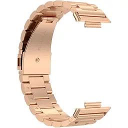 Ремінець DK для Huawei Watch Fit 2 Metal Fitlink Steel Watch Band (рожеве золото) - мініатюра 2