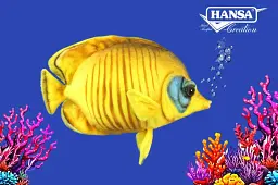 М'яка іграшка Hansa Синьощока риба-метелик Hansa, 27 см - мініатюра 2