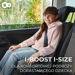 Автокрісло бустер Kinderkraft I-Boost I-Size Pink - мініатюра 6