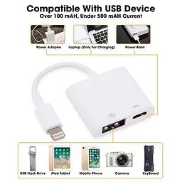 OTG-адаптер Sounce 2-в-1 для iPhone та iPad із підтримкою заряджання - мініатюра 6