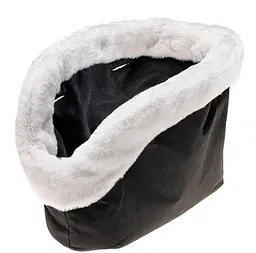 Чохол для сумок-переносок Ferplast With-Me Cover зі штучного хутра білий 21.5x43.5x27 см 79550098