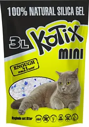 Наповнювач для котячого туалету Kotix Mini силікагелевий 3 л KN7370