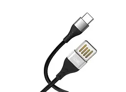 Кабель 2-сторонній USB - Type-C - XO NB188, 1 метр чорний