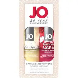 Набір смакових змазок System JO Champagne & Red Velvet Cake (2x60 мл), Limited Edition