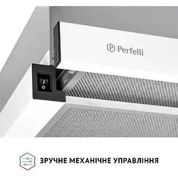 Витяжка телескопічна Perfelli TL 602 WH LED - мініатюра 4