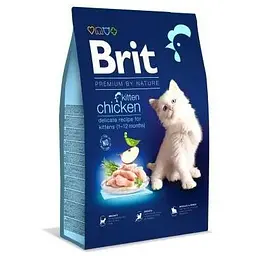 Сухий корм Brit Premium Cat by Nature Kitten для кошенят з куркою 8 кг