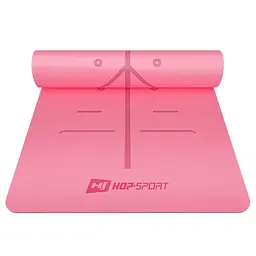 Йога-мат Hop-Sport PU 0,5см 183 x 68см HS-P005GM рожевий - мініатюра 5