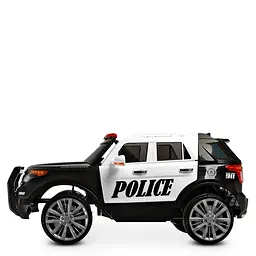 Дитячий електромобіль Джип Bambi M 3259EBLR-1-2, р/у, Чорно-білий - мініатюра 3