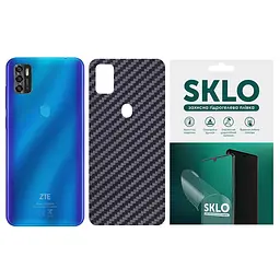 Захисна плівка SKLO Back (тил) Carbon для ZTE Blade v2020 Чорний