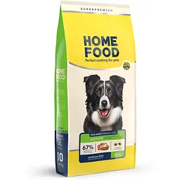 Сухий корм для активних собак і юніорів Home Food Adult Medium/Maxi середніх та великих порід з ягнятиною та рисом 10 кг