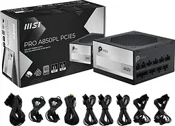 Блок живлення MSI PRO A850PL PCIE5 850W - мініатюра 5