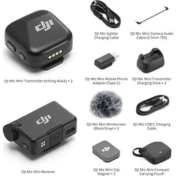 Мікрофонна радіосистема DJI Mic Mini (2 TX + 1 RX) (CP.RN.00000434.01) [163418] - мініатюра 6