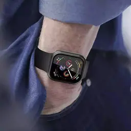 Захисний чохол зі склом Choice для Apple Watch 41 мм Чорний - мініатюра 5