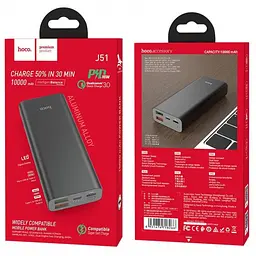Портативна батарея Hoco Cool power J51 10000 mAh Black - мініатюра 2