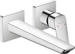 Змішувач Hansgrohe Logis Fine 205 для раковини зі стіни прихованого монтажу Chrome 71256000 Хром