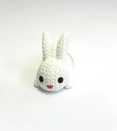 Брелок-іграшка «Зайчик», кільце 6 см, 3D-друк - мініатюра 2