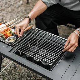 Стол для барбекю стальной Naturehike CNK2300CW014 (Черный) - мініатюра 10