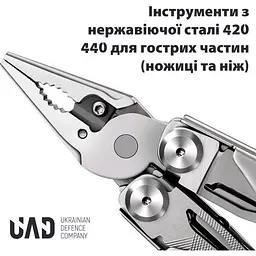 Мультитул UAD MasterGear професійний 17 інструментів чорний (UAD-00B) - мініатюра 5