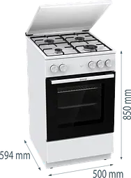 Газова плита Gorenje GG5A14WJ (7076250) - мініатюра 5