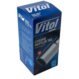 Насадка на глушник Vitol 152x89x72 мм Темний Хром (НГ-0118 BK) - мініатюра 4