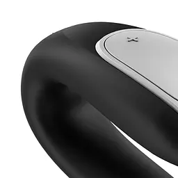 Смарт-вібратор для пар Satisfyer Double Fun (Black) з пультом ДК - мініатюра 4