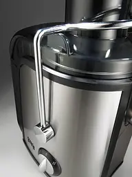 Gorenje Соковитискач відцентрований 800Вт, чаша-1.1л, макуха-1.5л, жолоб на ціле яблуко, пластик/метал, чорний - мініатюра 6