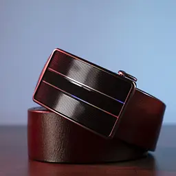 Міцний чоловічий ремінь з автоматичною пряжкою 20210 Vintage коричневий 119 см - мініатюра 6