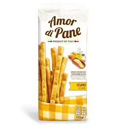 Грісіні Amor Di Pane Sesamo з сезамом 125г.