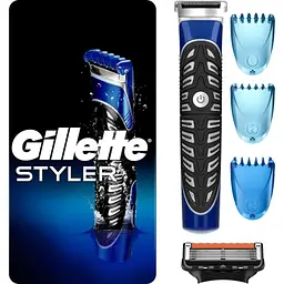 Тример для бороди та вусів Gillette Fusion5 ProGlide Styler + станок для гоління (7702018273386) [95624]
