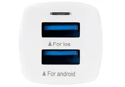 Автомобільний зарядний пристрій Gelius Pro Apollo GP-CC01 2USB 3.1A + MicroUSB White (71434) - мініатюра 2