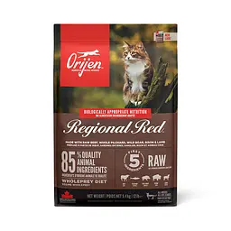 Сухий корм для кошенят та котів Orijen Regional Red Cat з м'ясом та рибою 5.4 кг o28254