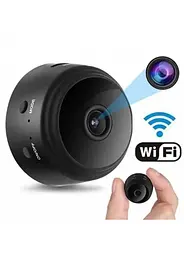 Міні-камера IP P2P HD камера з WiFi A9 чорна 4.5х4.5х2.5 см бездротова - мініатюра 4