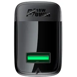 МЗП Acefast A90 QC3.0 18W (1USB-A) Black - мініатюра 3