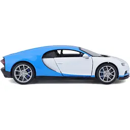 Автомодель Maisto Bugatti Chiron біло-блакитний - тюнін, 1:24 (32509 white/blue) - мініатюра 4
