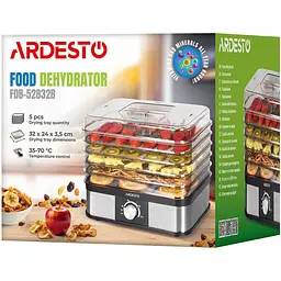 Сушарка для овочів та фруктів Ardesto FDB-52832B [138171] - мініатюра 6