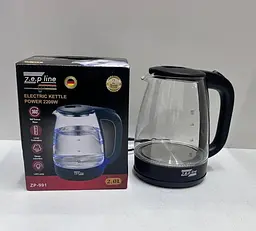 Скляний електрочайник Zepline із підсвіткою 2.0 л ZP-991 - мініатюра 2