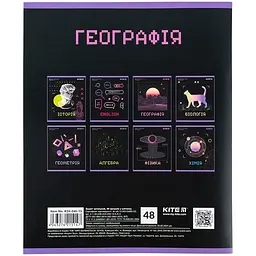 Зошит предметний Kite Neo географія 48 аркушів клітинка УФ лак упаковка 8 шт. (K24-240-13) - мініатюра 7