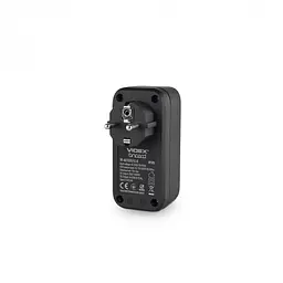 Мережевий адаптер Videx Oncord з/з 1п 2.4 A 2 USB+USB-C black (VF-AD1G2U1C-B) - мініатюра 5