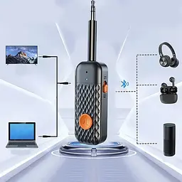 Bluetooth AUX адаптер BT-970 для колонки, навушників та авто до 10м - мініатюра 2