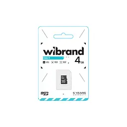Карта пам'яті Wibrand 4GB mictoSD class 4 (WICDC4/4GB) - мініатюра 2