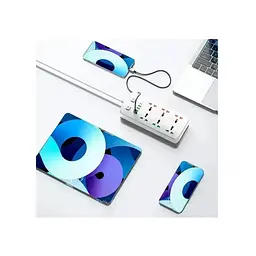 Мережевий фільтр, подовжувач на 6 розеток 4 USB 1Type-C 2 метри Білий (52957) - мініатюра 5