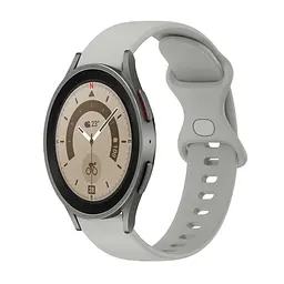 Силіконовий ремінець для смарт-годин BeWatch Amazfit універсальний S 20 мм CBітло-сірий (101N3S05.2) - мініатюра 5