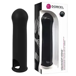 Насадка на пеніс Dorcel Liquid-soft Xtend 17 см чорний - мініатюра 3