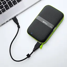 Зовнішній жорсткий диск Silicon Power 2 TB Armor A60 чорно-зелений (SP020TBPHDA60S3K) - мініатюра 4