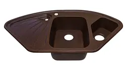 Кухонна мийка Adamant Consensus 1045x575x190 mokko 279223, Коричневий - мініатюра 2