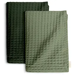 Рушники вафельні Cosas Greek Waffle Nature CS1 2 шт., 75x95 см/75x130 см, темно-зелені/оливкові