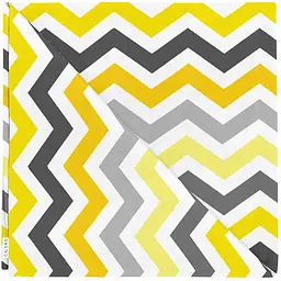 Серветки Cosas Yellow Grey Zigzag & Smoky 35х35 см 4 шт. (Set-4Serv_ZigYellowGrey_RfGrey_35) - мініатюра 3